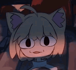 Neco Arc Moving Her Ears While Driving GIF