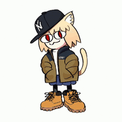 Neco Arc With Color Changing Hair GIF
