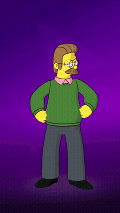Ned Flanders Dancing GIF
