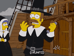 Ned Flanders Grunts GIF