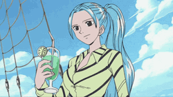 Nefertari Vivi Drinks Lemonade GIF