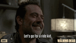 Negan Let's Go For A Ride Kid GIF