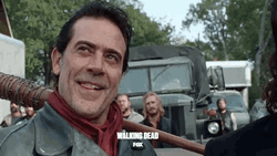 Negan Licking Lips  GIF
