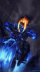 Negative Ghost Rider GIF