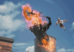 Negative Ghost Rider GIF