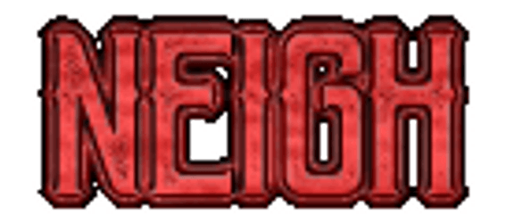 Neigh Word With Shining Effect GIF