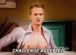 Neil Patrick Harris Challenge Accepted GIF