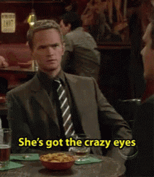 Neil Patrick Harris Crazy Eyes GIF
