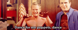 Neil Patrick Harris Dance For Me Puppets GIF