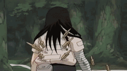 Neji Hyuga Opponent Spitting Web  GIF