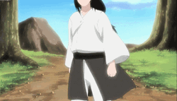 Neji Hyuga Staring Dangerously  GIF