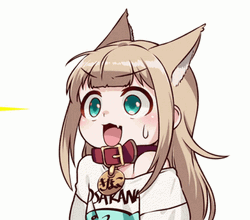 Neko Girl Shocked GIF