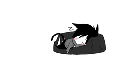 Neko Guy Cute Sleeping GIF