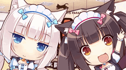 Neko Maid Chibi Anime GIF