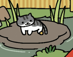 Neko Playing With A Ball GIF