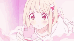 Neko's Light Pink Phone GIF