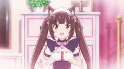 Nekopara Chocola Playing GIF