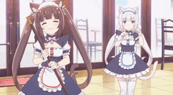 Nekopara Vanilla Chocola Poses GIF