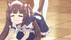 Nekopara Vanilla Pulling Crying Chocola GIF