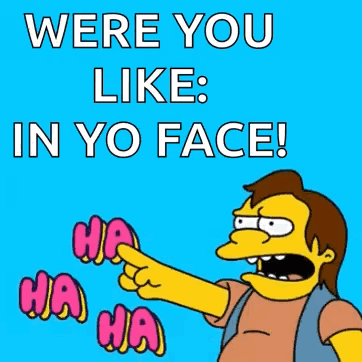 Nelson From The Simpsons Pointing GIF