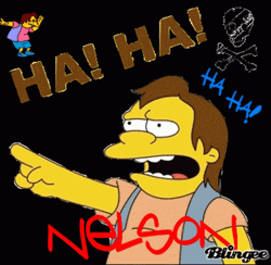 Nelson Haha GIF