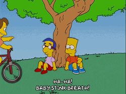 Nelson Haha Hit The Tree GIF