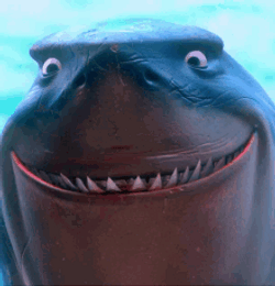 Nemo Shark Friend Big Smile GIF