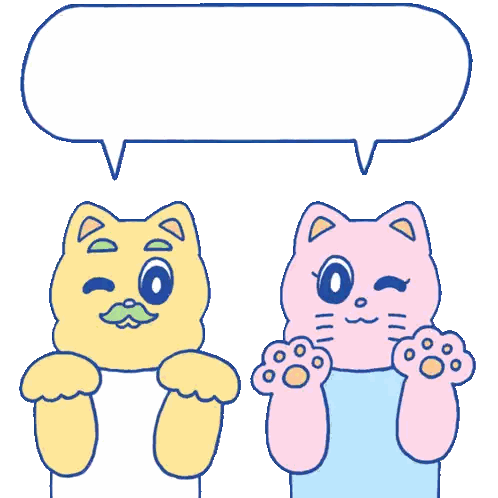 Nene And Coco Saying Let'S Hang Out Sticker