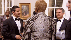 NeNe Leakes Turning Back Tiger Print Dress GIF
