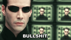 Neo Saying Curse In Matrix GIF