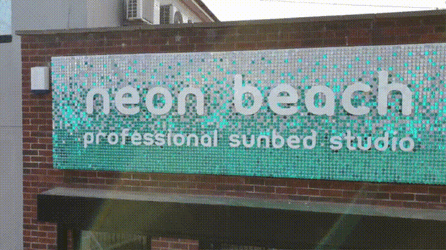 Neon Beach Professional Sunbed GIF