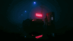 Neon Car Cyberpunk Gamer Art GIF