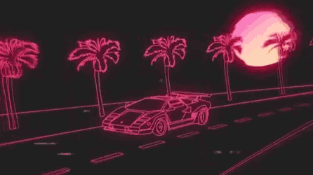 Neon Car GIF