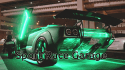 Neon Car Lamborghini Aventador Green GIF