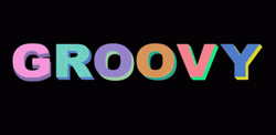 Neon Colored Groovy GIF