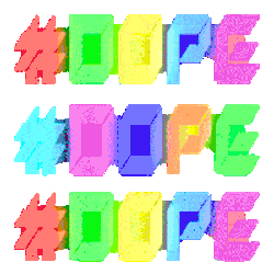 Neon Dope Sticker Neon Rainbow Sticker GIF