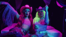 Neon Galaxy Girl Outfits GIF
