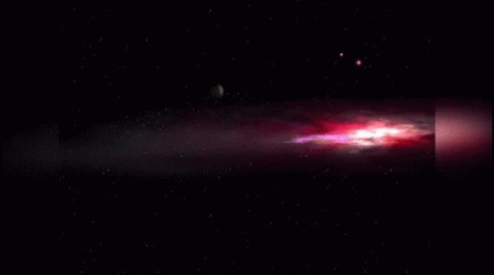 Neon Galaxy Red GIF