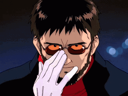 Neon Genesis Evangelion Four Characters GIF
