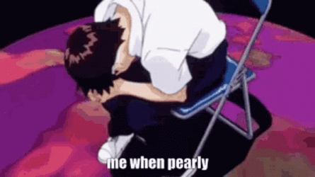 Neon Genesis Evangelion Me When Pearly GIF