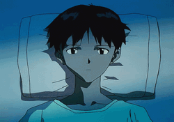 Neon Genesis Evangelion Shinji Ikari Lying In Bed GIF