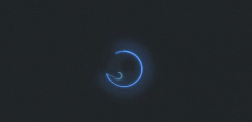Neon Glowing Steam Icon GIF