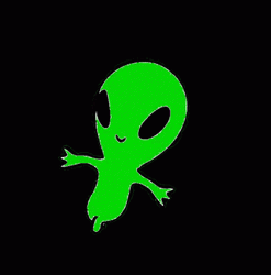 Neon Green Alien Dancing Hiphop GIF