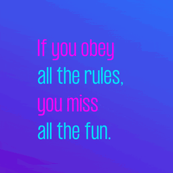 Neon Have Fun Quote GIF
