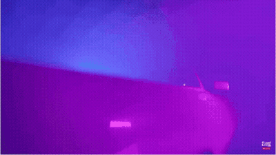 Neon Hello Sign In Dark Room GIF