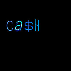 Neon Lights Art Cash Me GIF
