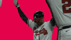 Neon Lights Party Braves Chop GIF
