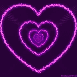 Neon Moving Heart GIF