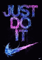 Neon Nike Just Do It  GIF