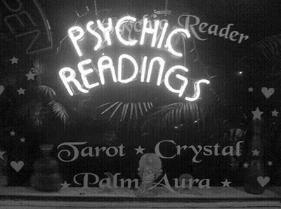 Neon Psychic Reader Sign GIF